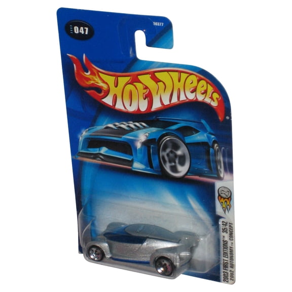 Hot Wheels 2003 First Editions 35/42 Autonomy Concept Silver Toy Car #047