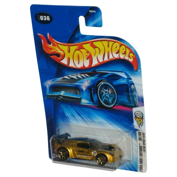 Hot Wheels 2004 First Editions 36/100 (2004) Gold Lotus Sport Elise Car #036