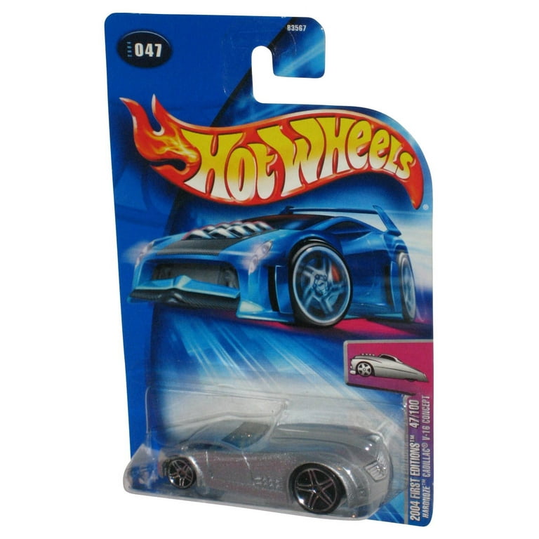 Hot Wheels 2004 First Editions 47/100 Silver Hardnoze Cadillac V