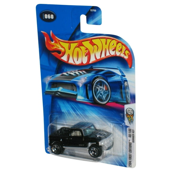Hot Wheels 2004 First Editions 60/100 Hummer H3T Black Die-Cast Toy Truck #060