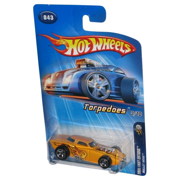 Hot Wheels 2005 First Editions 3/10 (2005) Yellow Torpedoes Bullet Nose Car #043