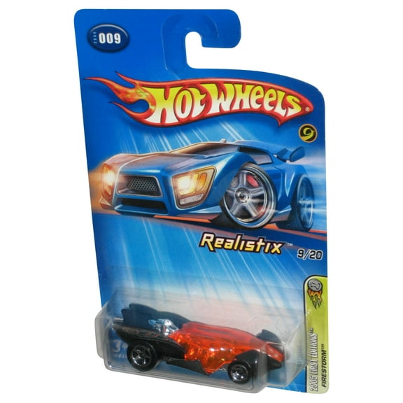 Hot Wheels 2005 First Editions 9/20 Realistix Black & Orange Firestorm Toy Car #009
