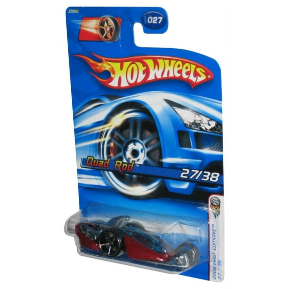 Hot Wheels 2006 First Editions 27/38 Red Quad Rod Toy Car #027