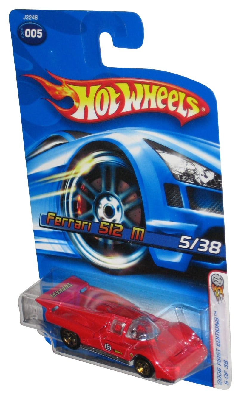 Hot Wheels 2006 First Editions 5/38 Red Ferrari 512 M Toy