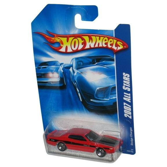 Hot Wheels 2007 All Stars (2006) Red Dodge Charger Toy Car 154/180