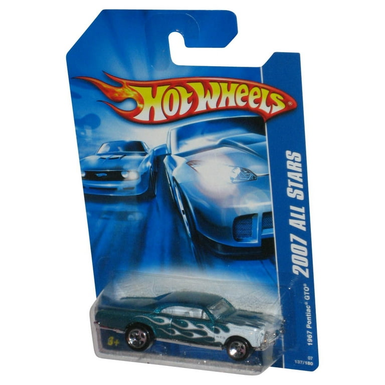Hot Wheels 2007 All Stars Green & White 1967 Pontiac GTO Toy