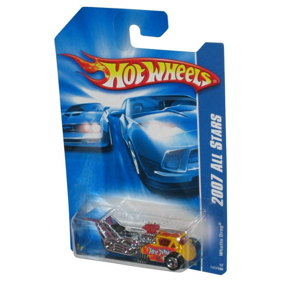 Hot Wheels 2007 All Stars Whatta Drag Yellow Toy Car 147/180
