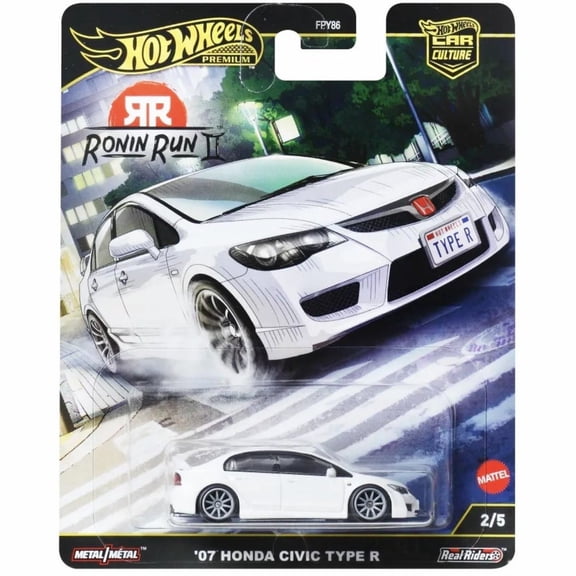 Hot Wheels 2007 Honda Civic Type R Ronin Run II Car Culture Premium