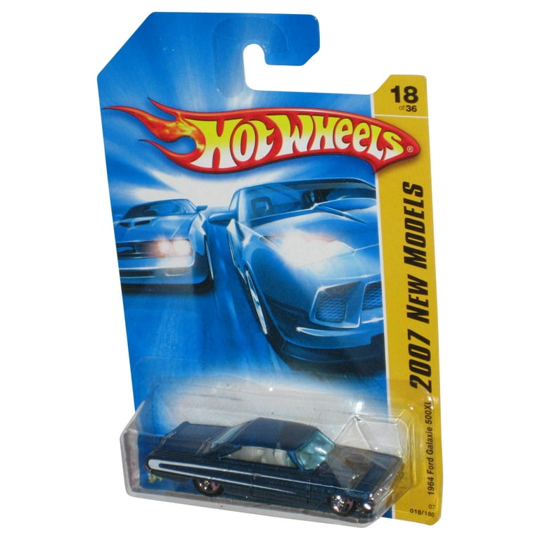 Hot Wheels 2007 New Models 18/36 Blue 1964 Ford Galaxie 500XL Toy