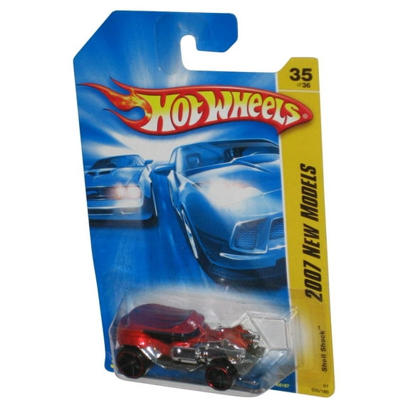 Hot Wheels 2007 New Models Red Shell Shock Die-Cast Toy Car 035/180