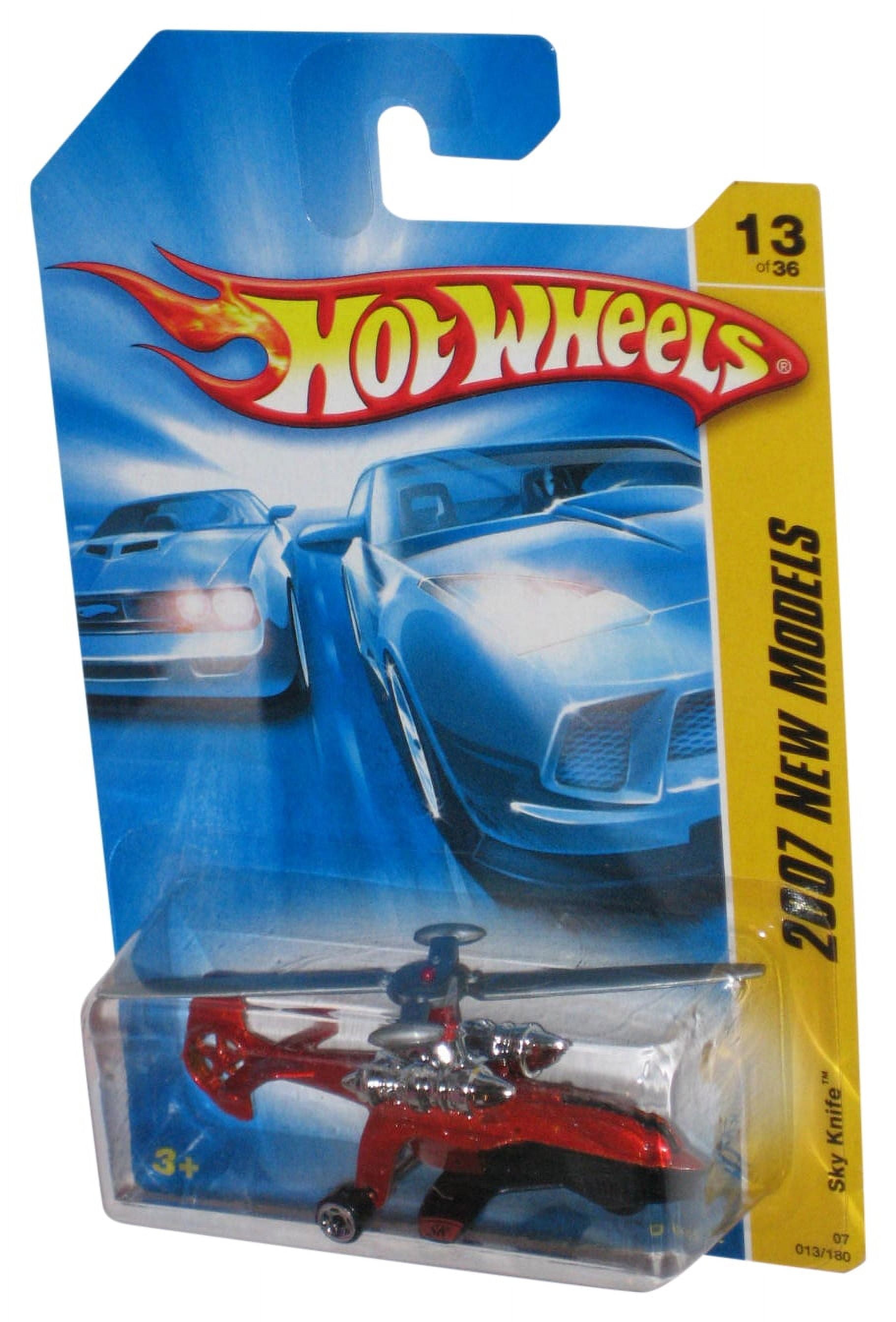 Hot Wheels 2007 New Models Red Sky Knife Toy Helicopter 013/180