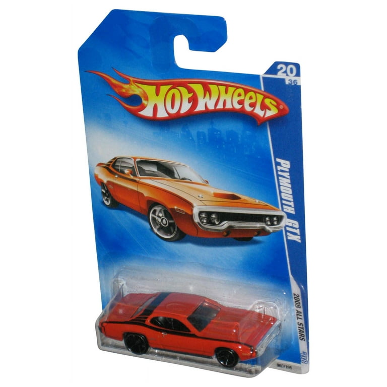 Hot Wheels 2008 All Stars Orange Plymouth GTX Toy Car 060/196
