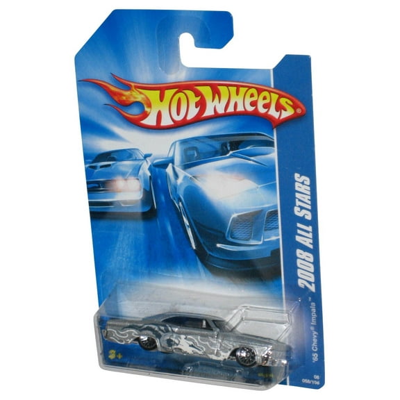 Hot Wheels 2008 All Stars Silver '65 Chevy Impala Car 058/196