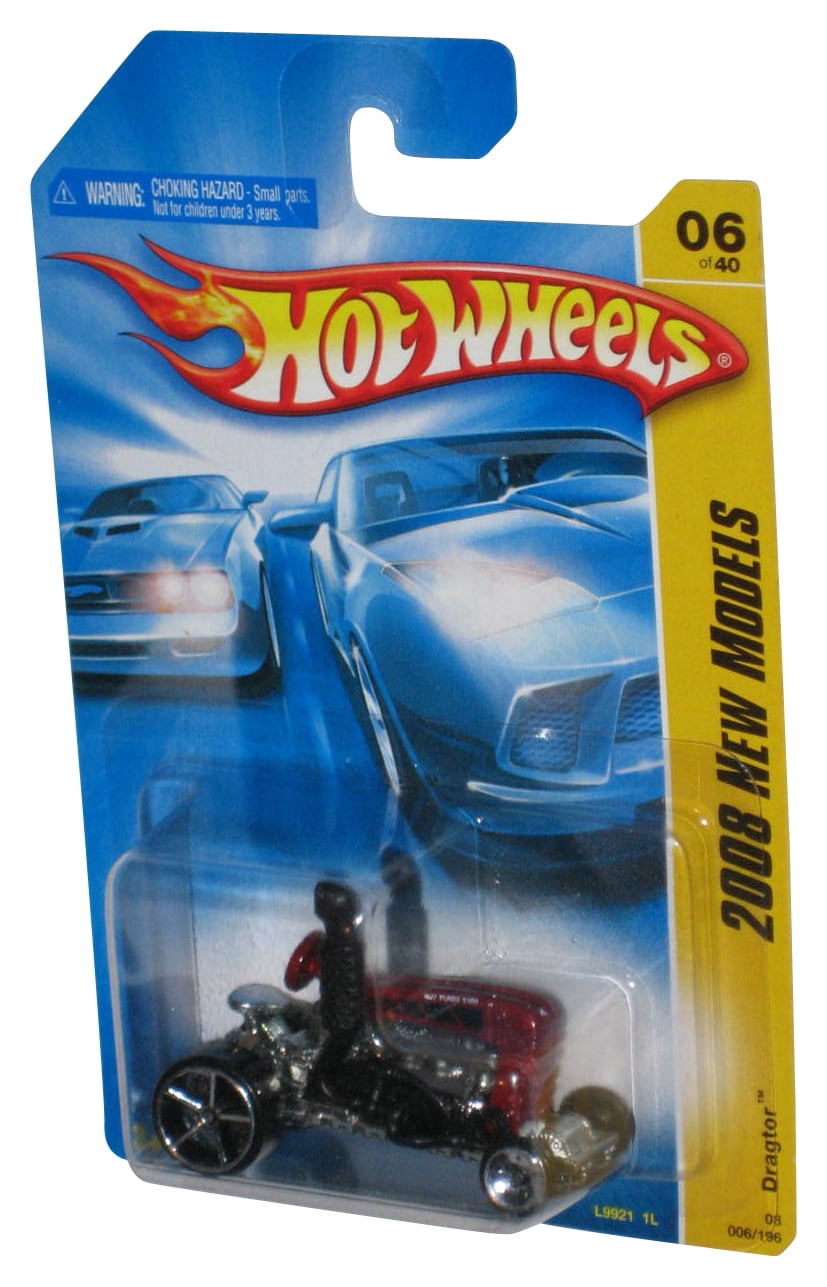 Hot Wheels 2008 New Models 06/40 Black & Red Dragtor Toy 006/196 ...