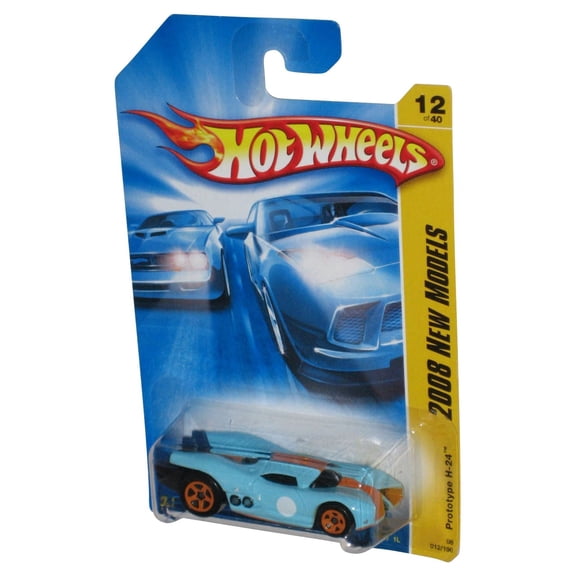Hot Wheels 2008 New Models 12/40 Blue Prototype H-24 Toy Car 012/196
