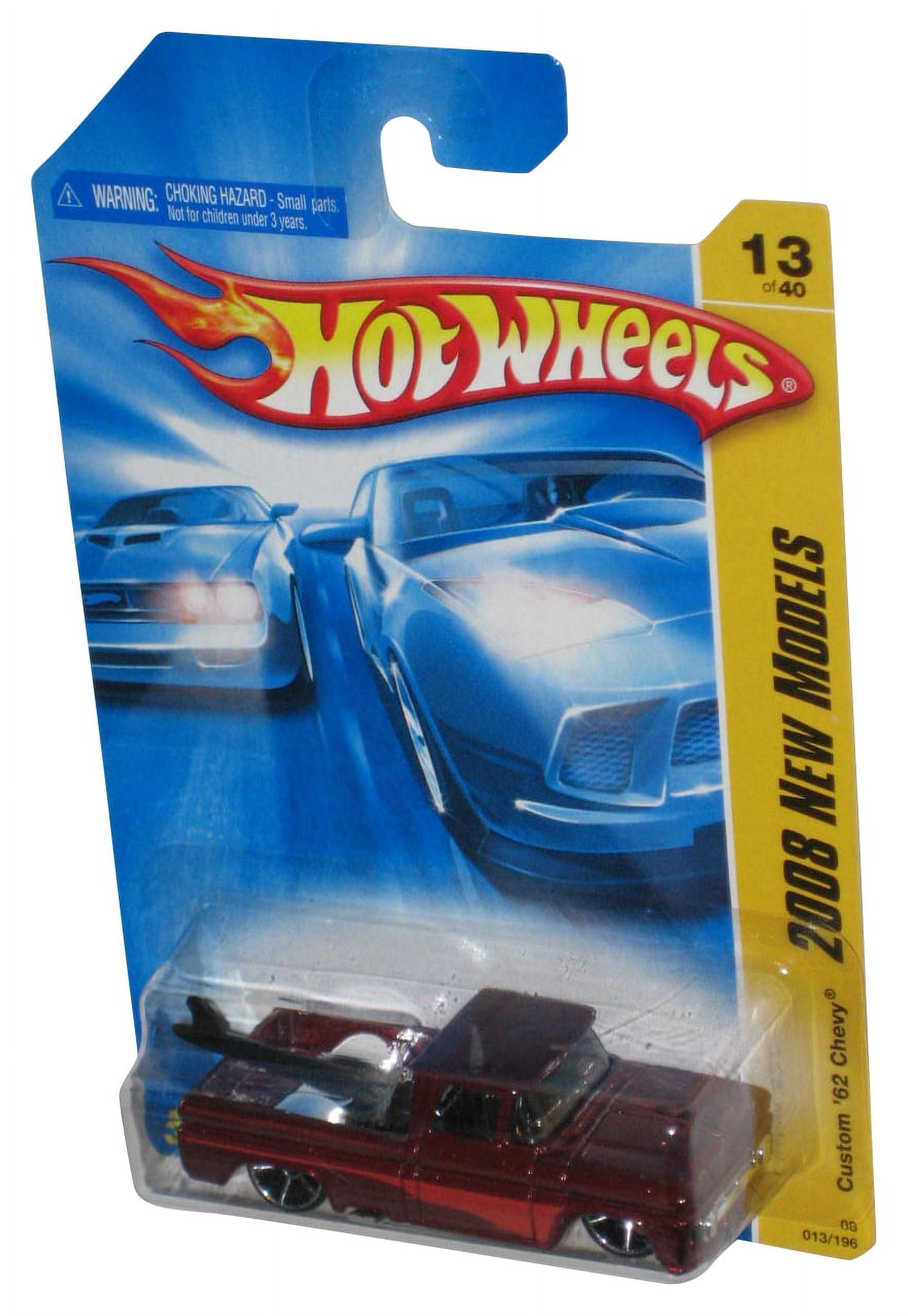 Hot Wheels 2008 New Models 13/40 Red Custom ‘62 Chevy Toy Truck 013/196