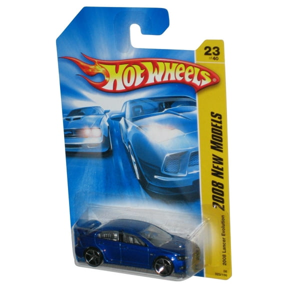 Hot Wheels 2008 New Models 23/40 Blue Lancer Evolution Car 023/196
