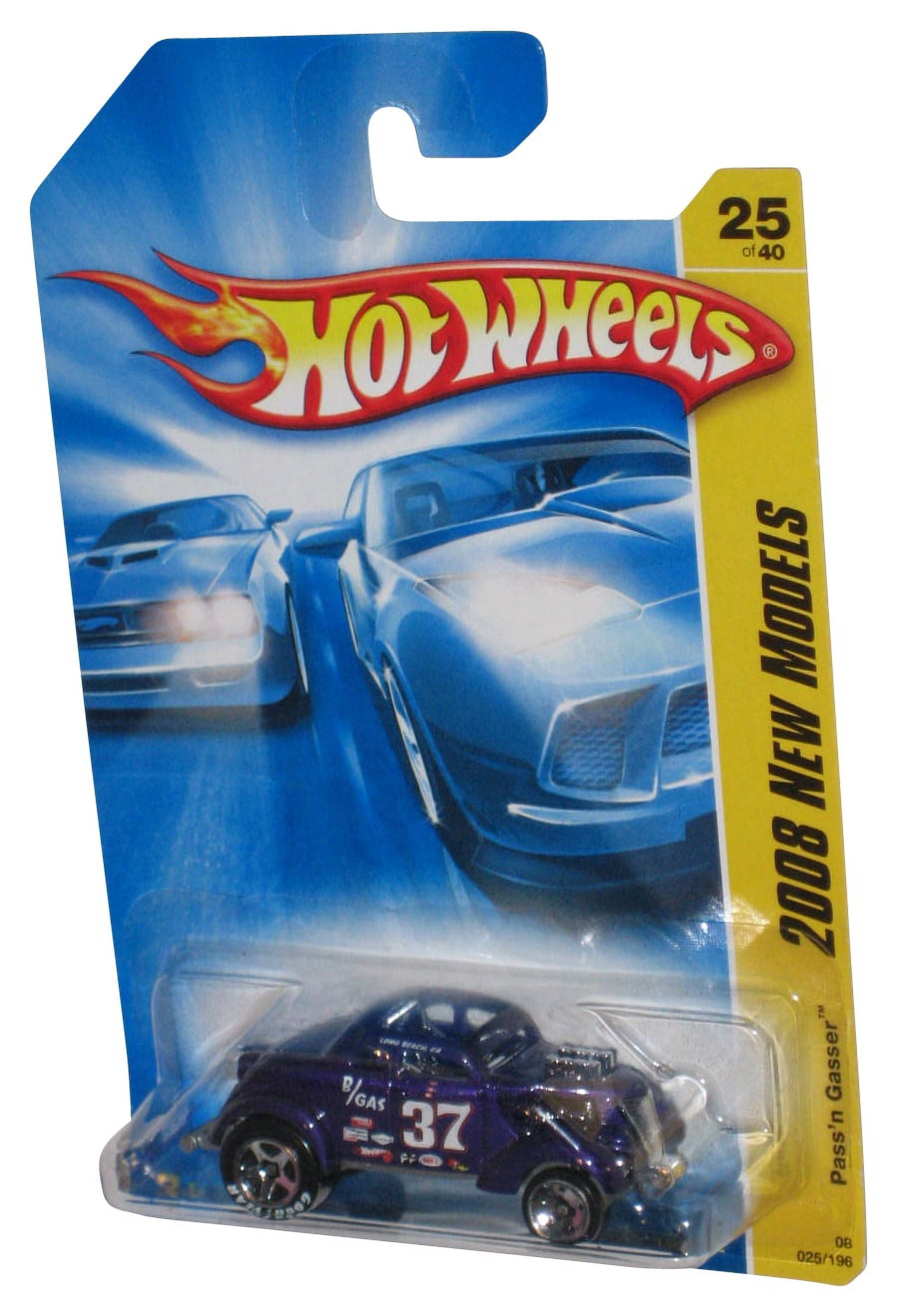 Hot Wheels 2008 New Models #025 Yellow Pass'n Gasser Diecast Car 1:64 Scale - Vintage 2008 Release