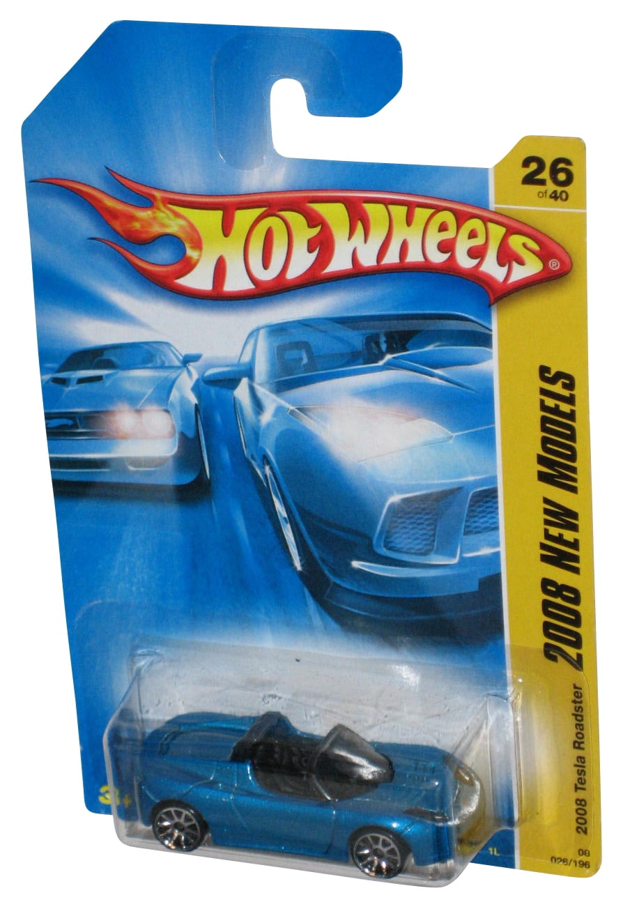 Hot Wheels 2008 New Models 26/40 Blue 2008 Tesla Roadster Hot Wheels 2008 New Models 26/40 Blue 2008 Tesla Roadster