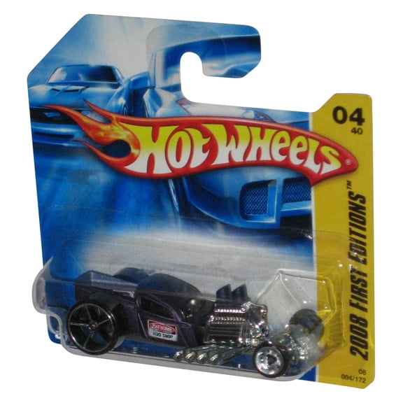 Hot Wheels 2008 New Models 4/40 Black Ratbomb Die-Cast Car 004/196 - (Short Card)