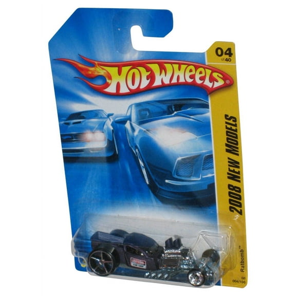 Hot Wheels 2008 New Models 4/40 Black Ratbomb Die-Cast Toy Car 004/196