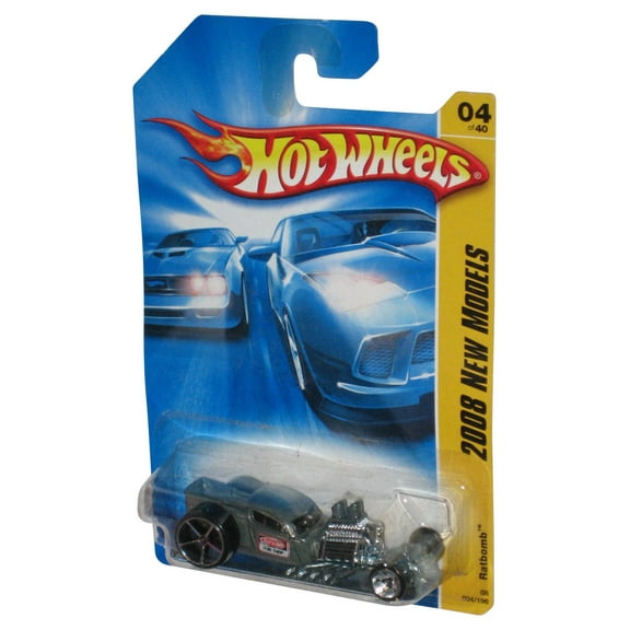 Hot Wheels 2008 New Models 4/40 Silver Ratbomb Toy Car 004/196