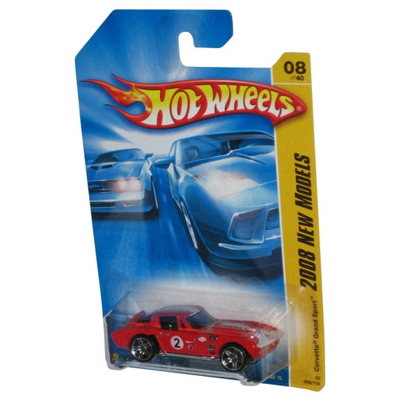 Hot Wheels 2008 New Models 8/40 Red Corvette Grand Sport Toy Car 008/196