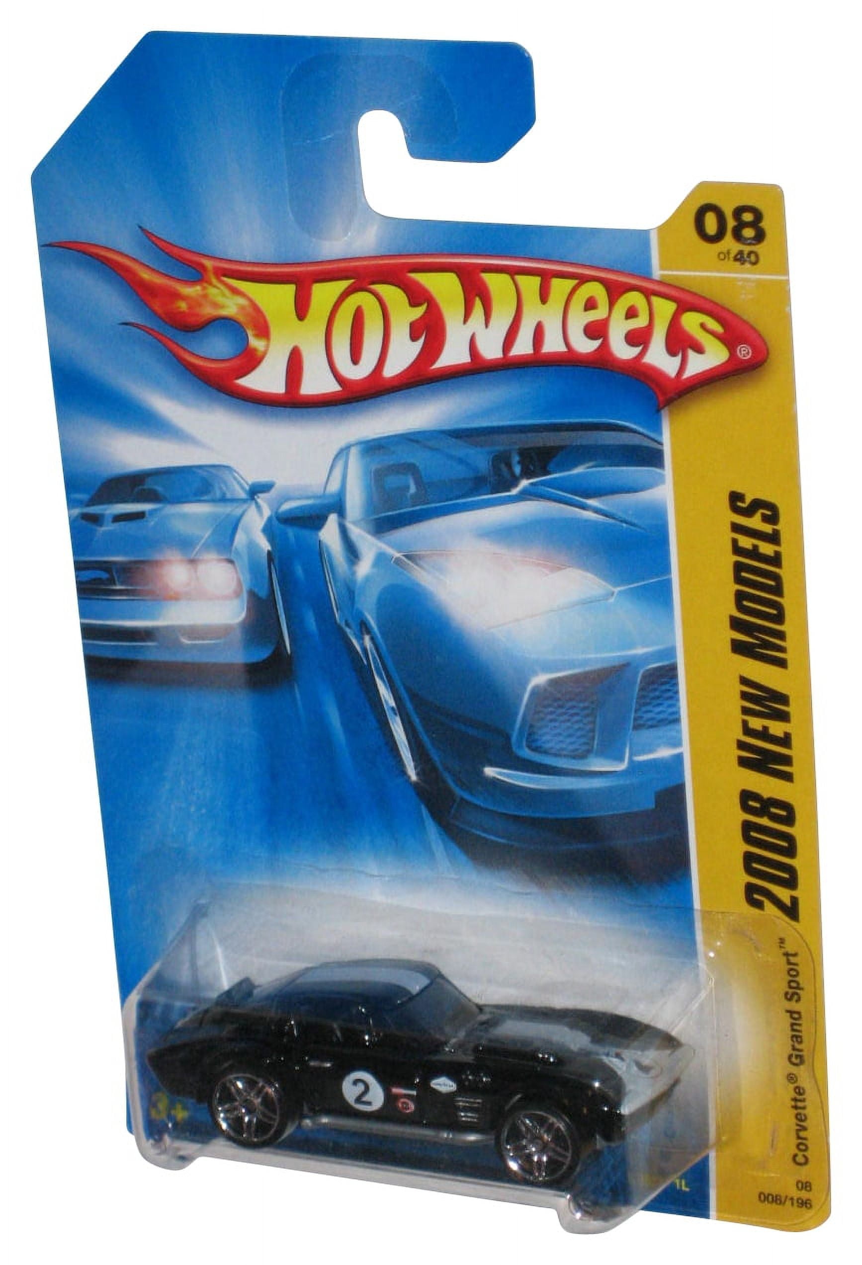 Hot Wheels 2008 New Models Black Corvette Grand Sport Toy