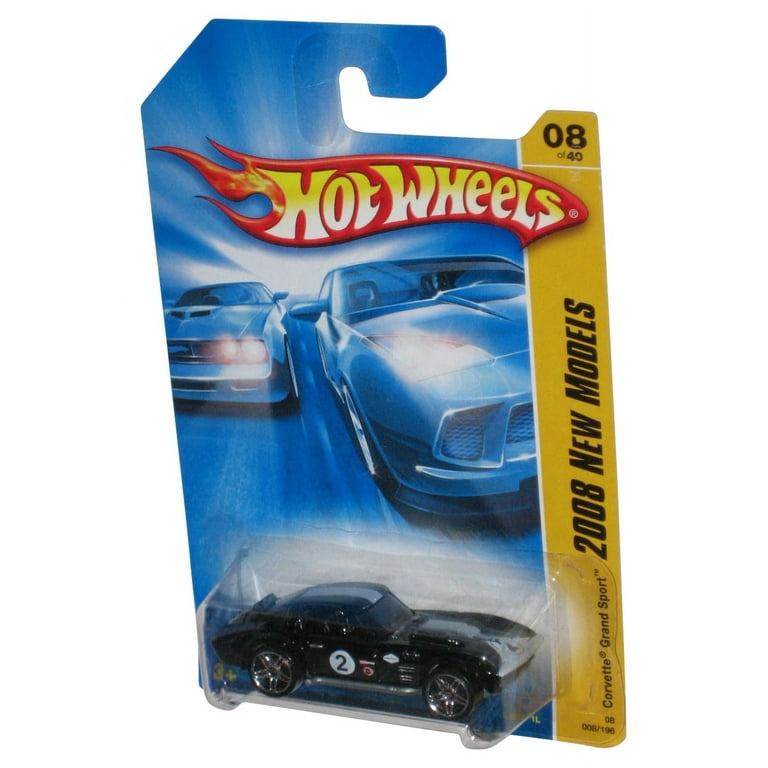 Hot Wheels 2008 New Models Black Corvette Grand Sport Toy