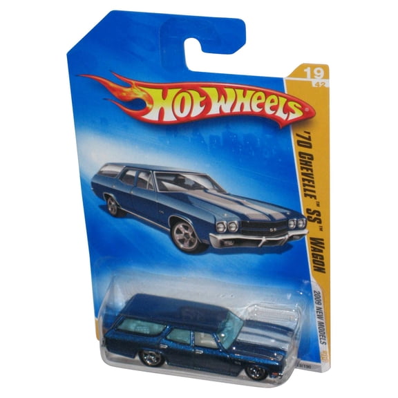 Hot Wheels 2009 New Models Blue '70 Chevelle SS Wagon Toy Car 019/190