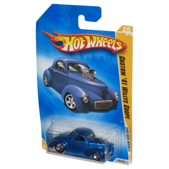 Hot Wheels 2009 New Models Blue Custom '41 Willys Coupe Toy Car 025/190