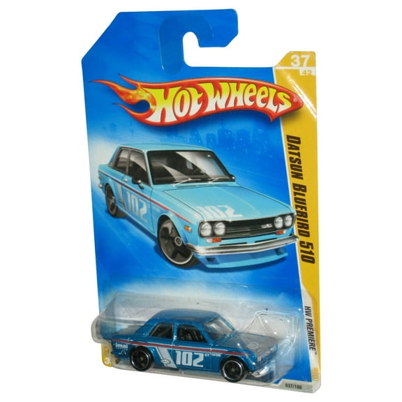 Hot Wheels 2009 New Models Blue Datsun Bluebird 510 Car 037/190
