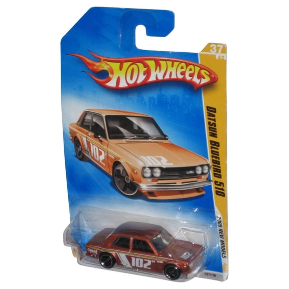 Hot Wheels 2009 New Models Copper Datsun Bluebird 510 Toy Car 037/190