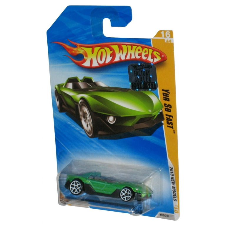 Hot Wheels 2010 HW Premiere 17 52 Green Yur So Fast Toy Car 17 214 Factory Sealed Sticker Walmart