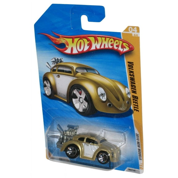 Hot Wheels 2010 New Models '10 Gold Volkswagen Beetle Car 004/240