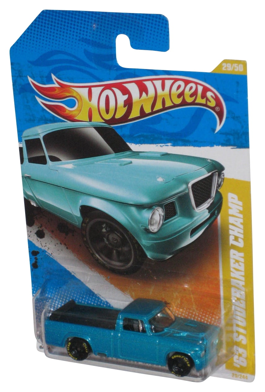 ミニカー HOTWHEELS/2011COLLECTOREDITIONVOLKSWAGEN Hot Wheels 2011 New Models 29/50 Blue '63 Studebaker Champ