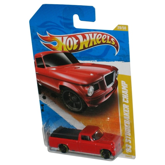 Hot Wheels 2011 New Models 29/50 Red '63 Studebaker Champ Truck 29/244