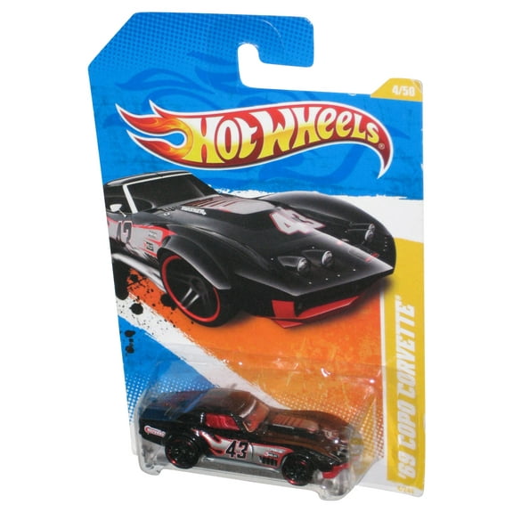 Hot Wheels 2011 New Models 4/50 (2010) Black '69 Copo Corvette Car 4/244