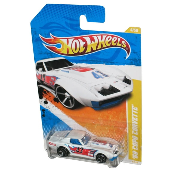 Hot Wheels 2011 New Models 4/50 White '69 Copo Corvette Toy Car 4/244