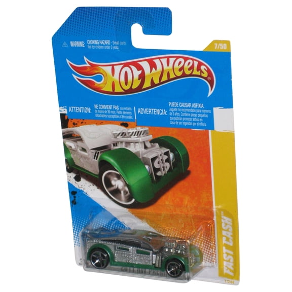 Hot Wheels 2011 New Models 7/50 (2010) Green Fast Cash Toy Car 7/244