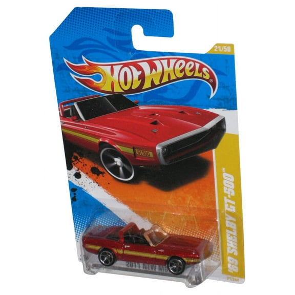 Hot Wheels 2011 New Models Red '69 Shelby GT-500 Toy Car 21/244