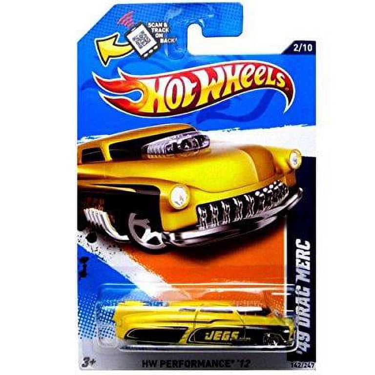 Hot Wheels 2012 Performance 49 Drag Merc Yellow Toy Car - Walmart.com