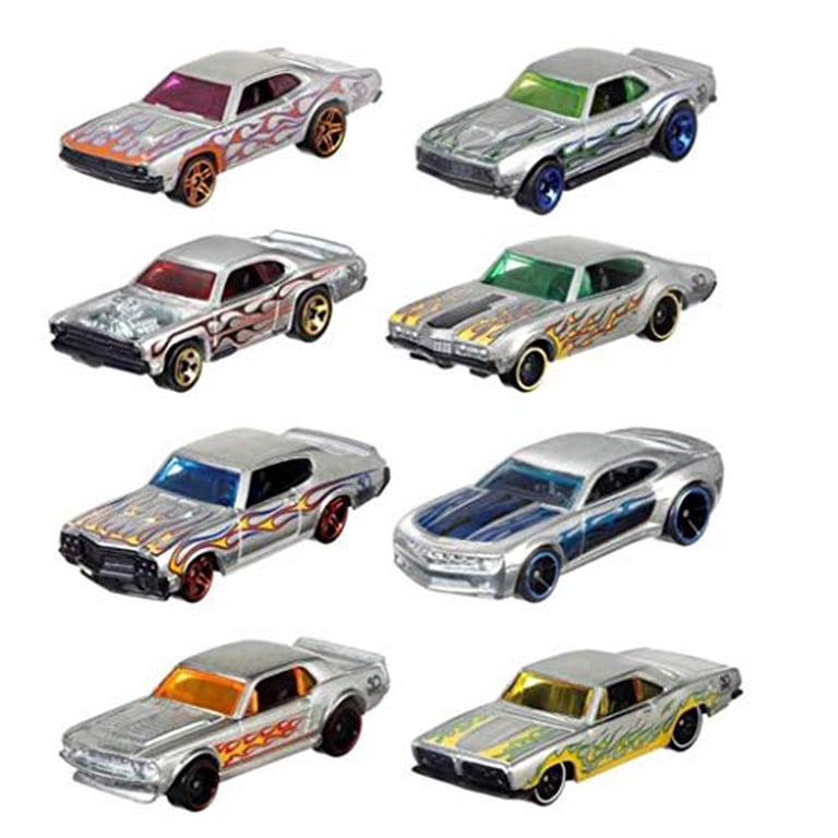 Hot Wheels Zamac Series Set of 8, 1:64 Scale Die-Cast Toy Cars