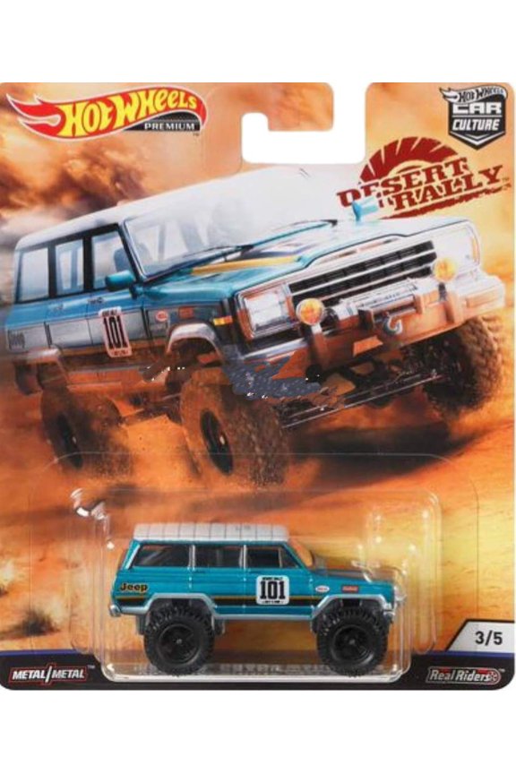2019 Car Culture Desert Rally '88 Jeep Grand Wagoneer 1/64 Diecast Model Car
