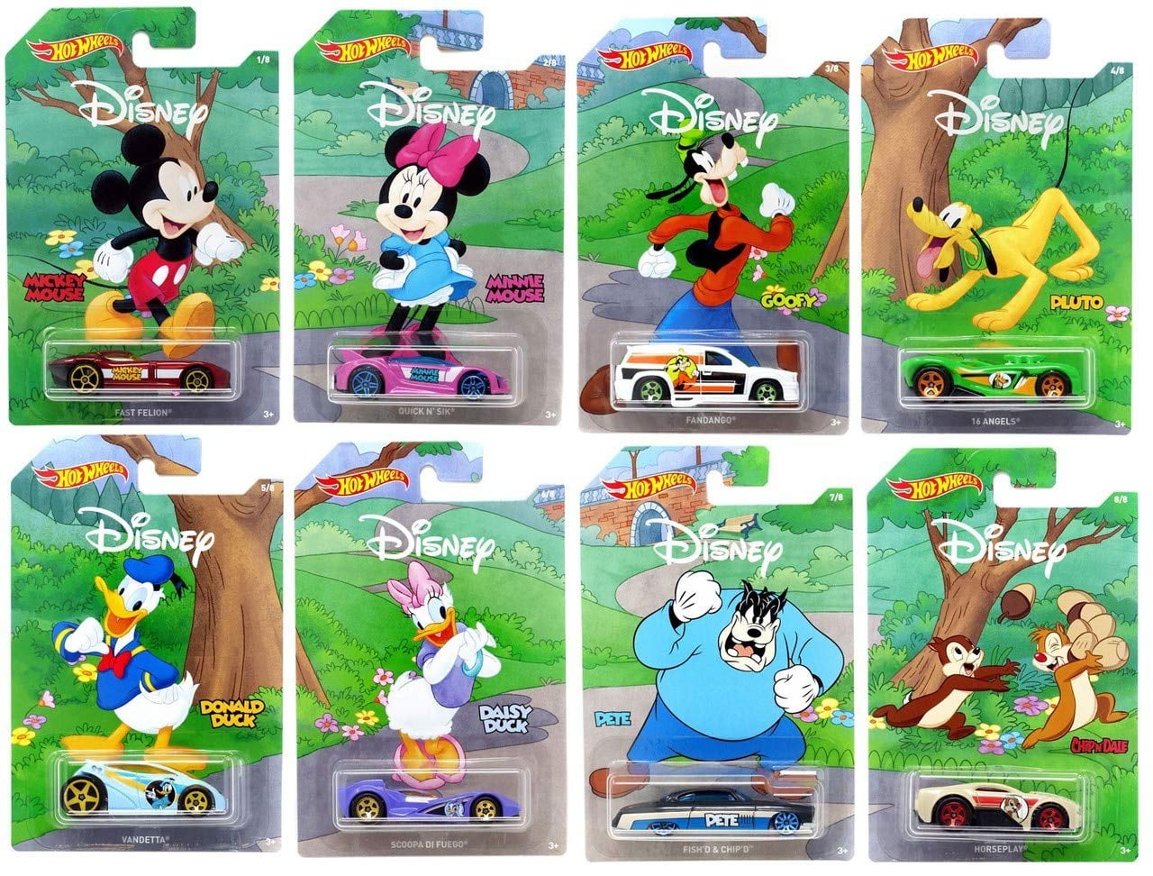 Hot wheels mickey mouse set sale