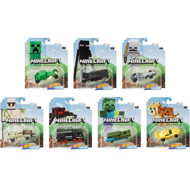 Hot wheels minecraft character cars outlet