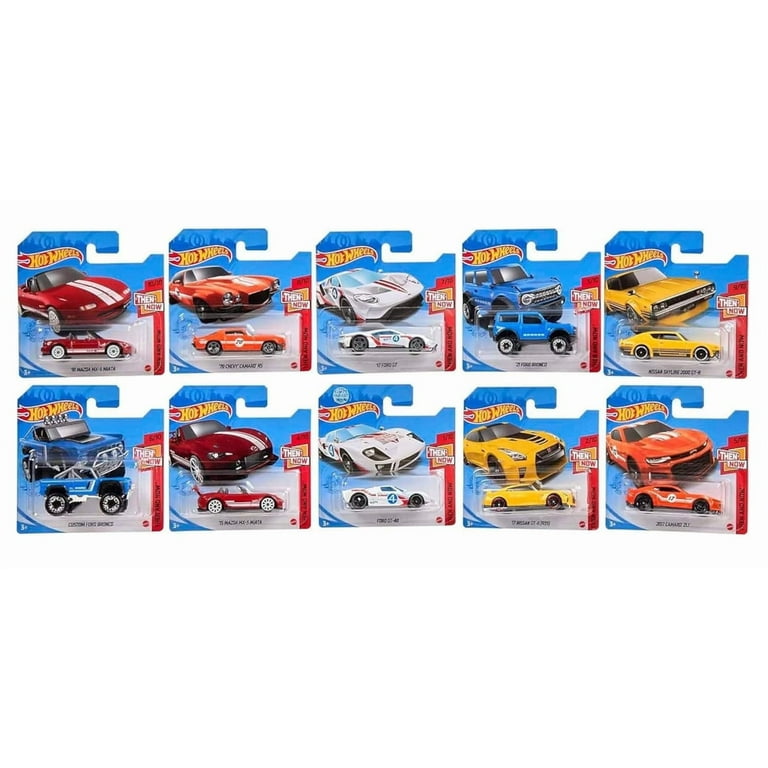 Hot Wheels 2021 Then and Now Complete Set of 10 Diecast Vehicles 1
