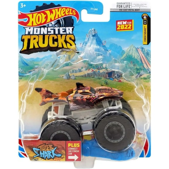 Hot Wheels 2022 - Monster Trucks - Tiger Shark 54/75 - Crash Squad 4/4