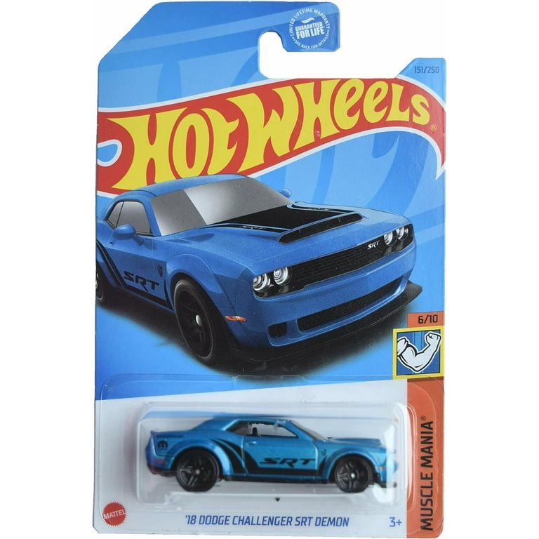 Hot Wheels '18 Dodge Challenger SRT Demon, Muscle Mania 6/10 [Blue