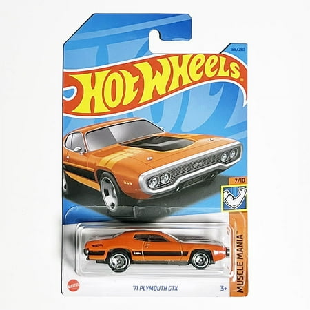 Hot Wheels 2023 71 Plymouth GTX (Orange) Muscle Mania